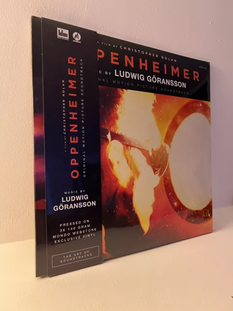 Oppenheimer orange vinyl mondo 3 LP Ludwig Goransson Christopher Nolan Sold  Out!