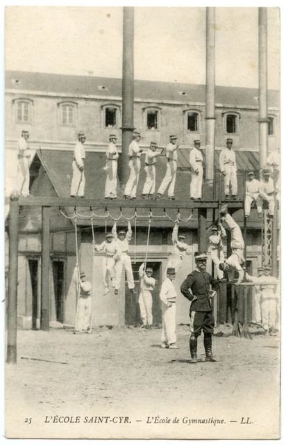 L'éCOLE SAINT-CYR. GYMNASTIQUE. MILITARY SCHOOL. GYMNASTICS.