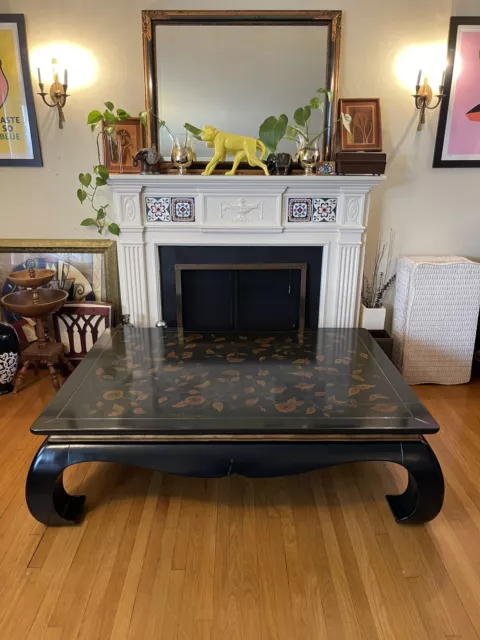 Black Ming Style Grand Coffee Table