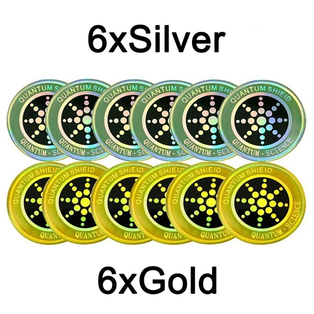 Adesivo 6 pz argento anti-adesivo computer anti-radiazioni pratico