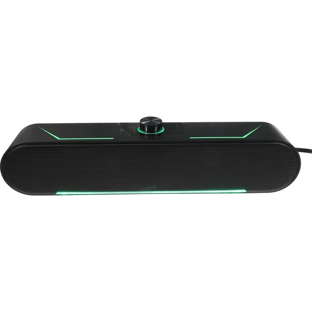 WIRED LONG LUMINOUS Stereo Speaker Soundbar System Desktop Computer £17
