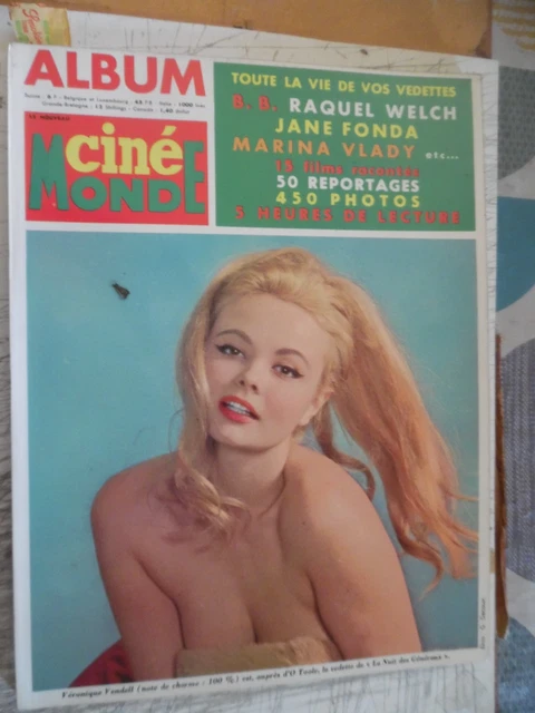 CINEMONDE 25/01/1966; Marina Vlady/ Liz et Burton/ Jean Marais