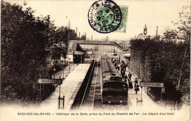 CPA AK ENGHIEN-les-BAINS - Interieur de la Gare (211369)