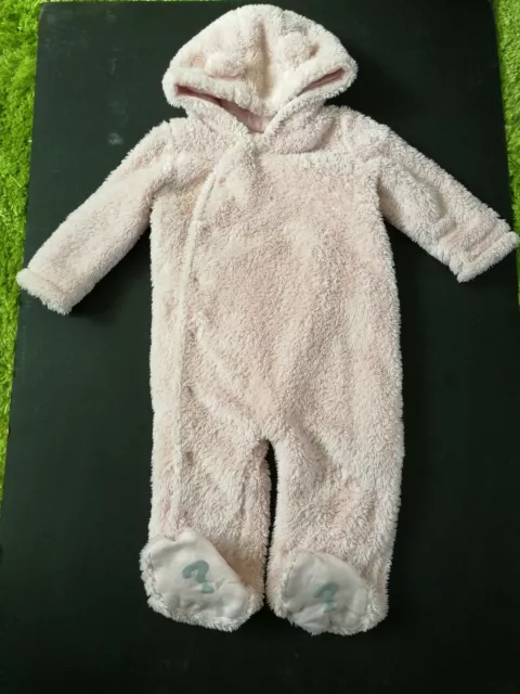 Guess Baby Girl Hooded Romper Bodysuit jumpsuit. 6/9 Months