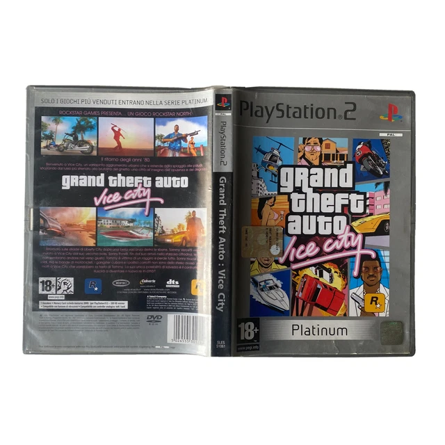 Grand theft auto Vice City Gioco Sony PS2 Playstation 2 Completo Italiano 2003