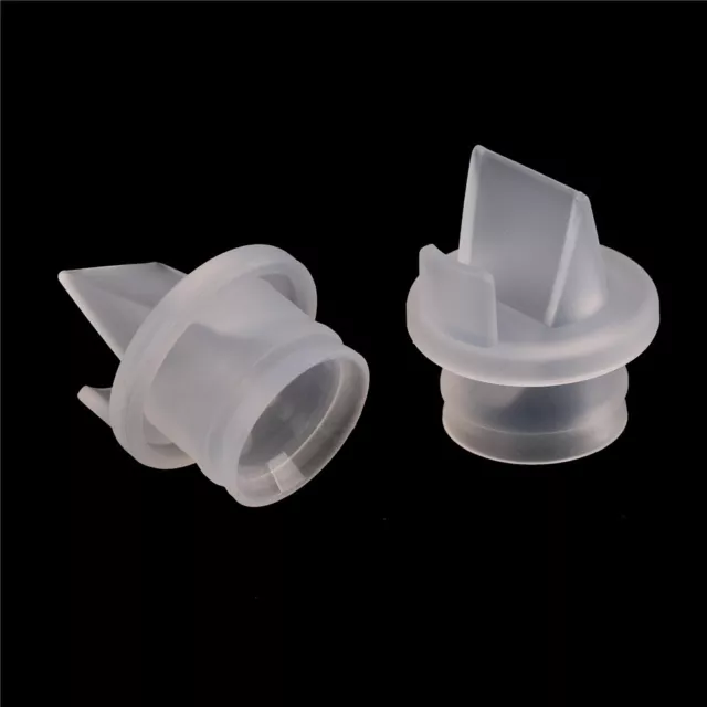 2PCS Duckbill Valve Breast Pump Parts Silicone Baby Feeding Nipple Pu TaGxk 3