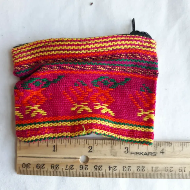 Handmade Mexican Change Purse - Coin Bag. D