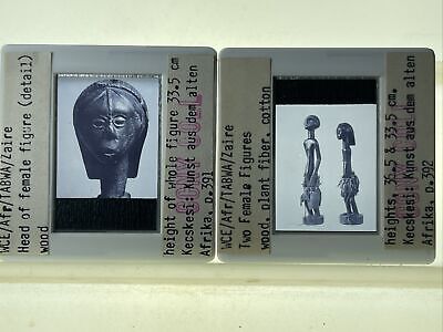 Female Figure : Tabwa Zaire African Tribal Art 2 35mm Slides