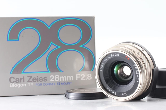 MINT IN BOX】 Contax Carl Zeiss Biogon T* 28mm F/2.8 Lens for G1