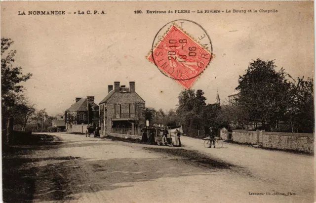 CPA AK Env. de FLERS - La Riviere - Le Bourg et la Chapelle (356353)