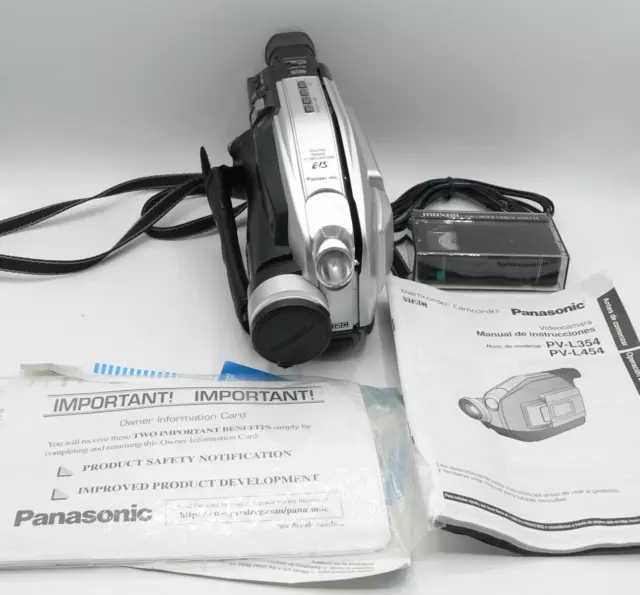 Panasonic PV-L354D Camcorder VHS-C 700x Digital Zoom PARTS/REPAIR NOT WORKING