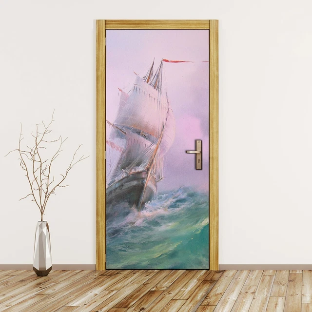 Strand Türtapete Selbstklebend - Küsten Wellen Deko 86x200cm