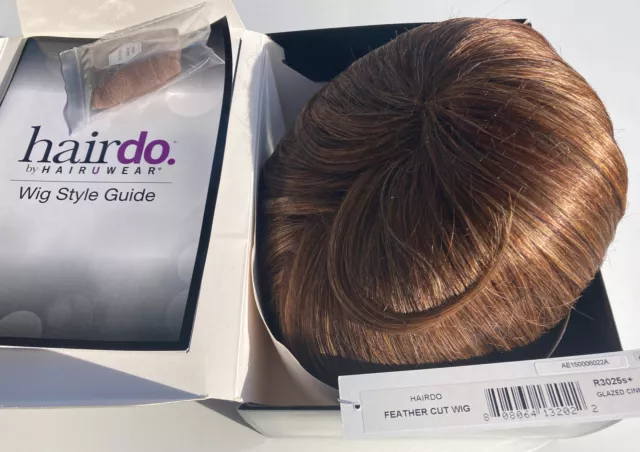 Hairdo Feathered Cut Wig Color R3025S+ GLAZED CINNAMON - Short New