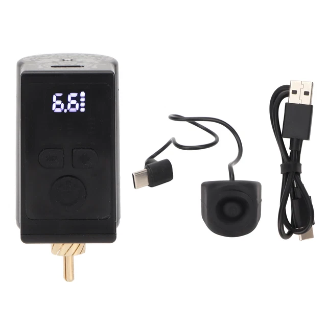Tattoo Machine Battery Wireless Tattoo Power Supply Interface Dual Switch Modes