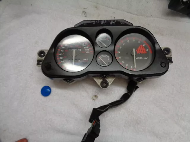 Honda Cbr1000F Cbr1000 Cbr 1000 Speedo Tacho Speedometer Clockset Dash 22804 Mil