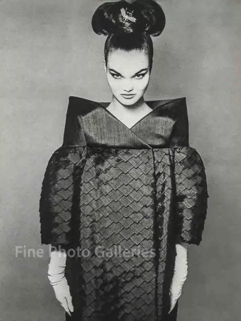 1959 Vintage RICHARD AVEDON Fashion MARCHIONESS Of TAVISTOCK Duotone Photo Art