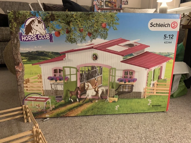 Schleich horse club 42344 riding centre with rider and horses figurine shop