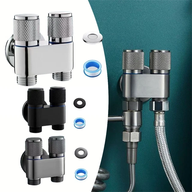 Versatile Valvola Triangolare Doppio Controllo con Interruttore Rotante per Scaldabagno