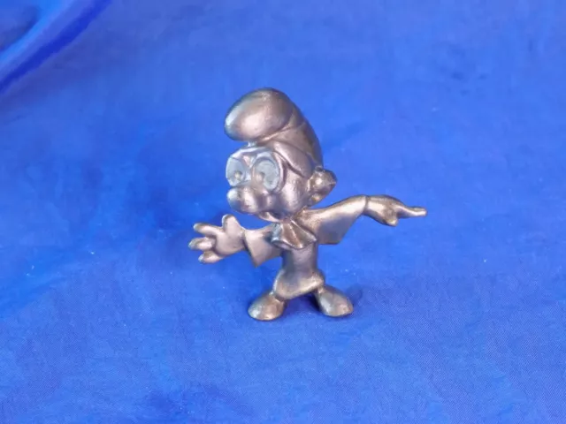 The SMURFS Brainy Smurf Choirboy in Pewter 2" Figurine Vintage