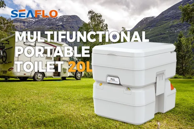 Seaflo ® tragbare Toilette für Camping Caravan Wohnmobil  Boot Reise Pflege WC