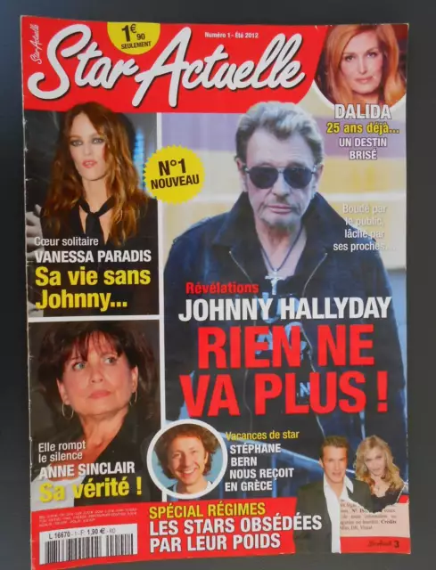 ►Mag Star Actuelle N°1 - Vanessa Paradis - Sheila - Dalida - Adjani - Hallyday