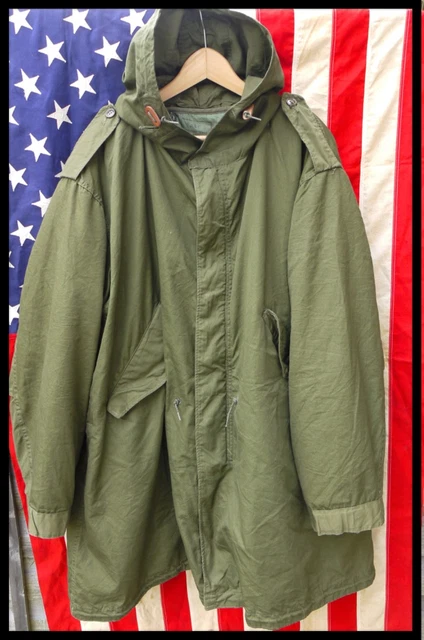 M1951 FISHTAIL PARKA Second Pattern Shell Stamped Size Large Mod