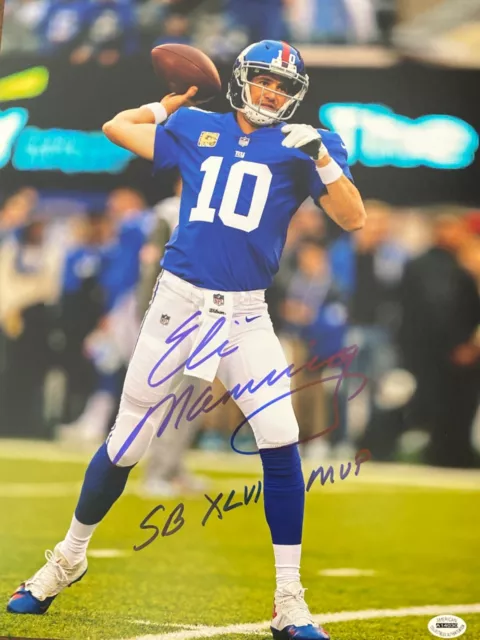 Eli Manning New York Giants Autographed Signed 11x14 Photo W/ COA