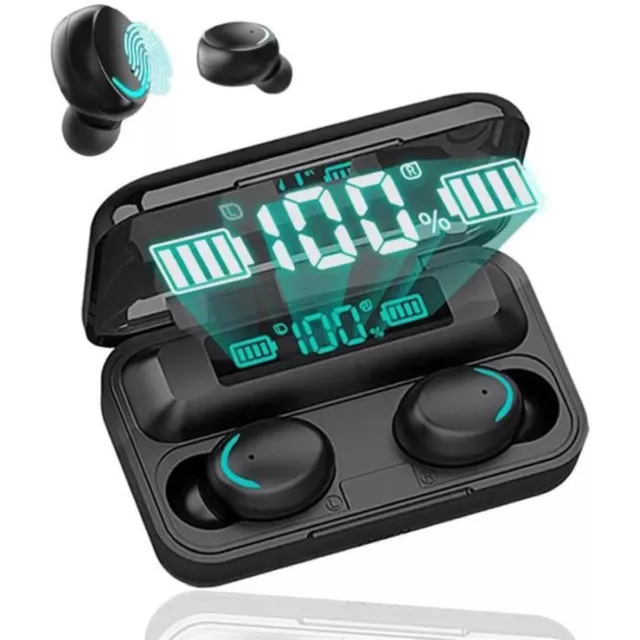 Ecouteur Sans Fil Bluetooth Sport IPX7 Stéréo Intégrés HD Mic  Pour Android/iOS