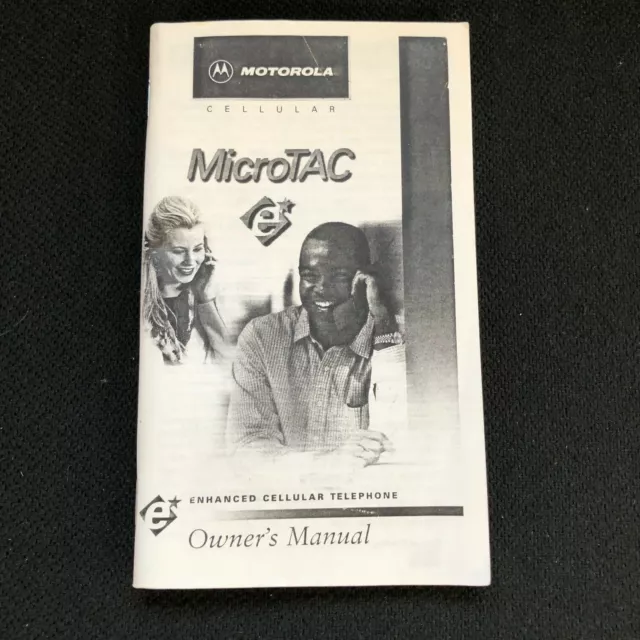 Motorola Cellphone Cellular Telephone Accessory Microtac Owner's Manual Only