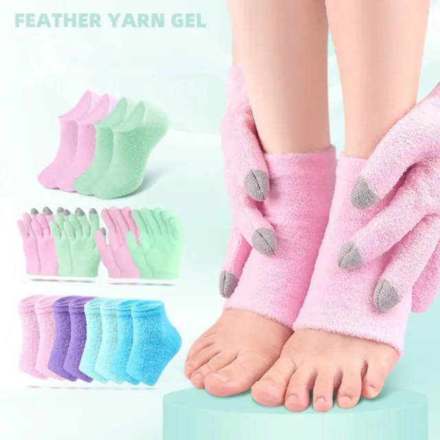 Calze anticracking cura piedi calze silicone cotone abbigliamento quotidiano