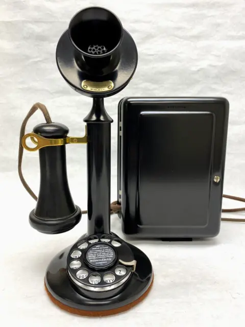 Western Electric Candlestick Telephone & Subset Restored Working