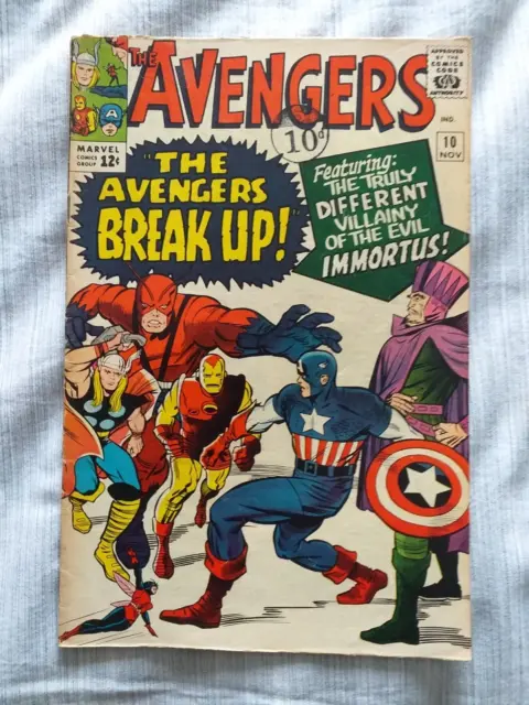 The Avengers 10 1964 (missing advert / pin-up page, story complete)
