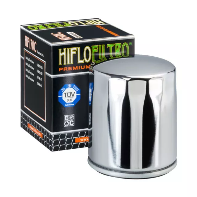 Hiflo HF170C Oil Filter Chrome for Harley-Davidson XL 883 Sportster 86-06