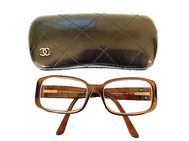 Chanel Eyeglasses Spectacle Frames Made Italy 5111 538/73 Gold Excellent Cond