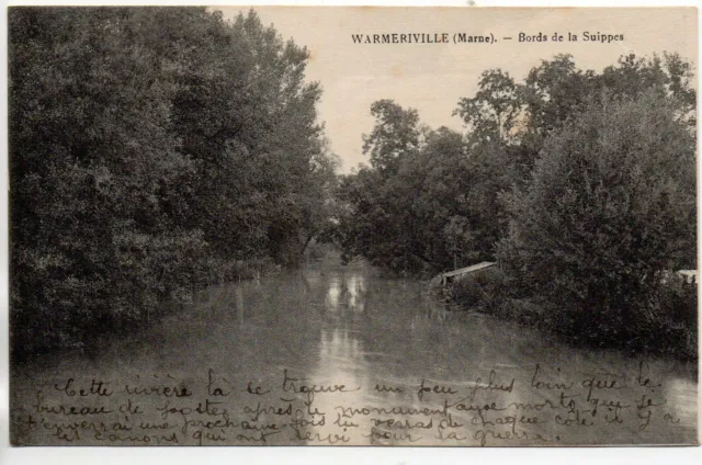 WARMERIVILLE - Marne - CPA 51 - les bords de la Suippes