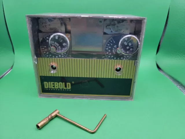 Antique DIEBOLD Safe & Lock Company Timelock Double 2 Movement Running Canton OH