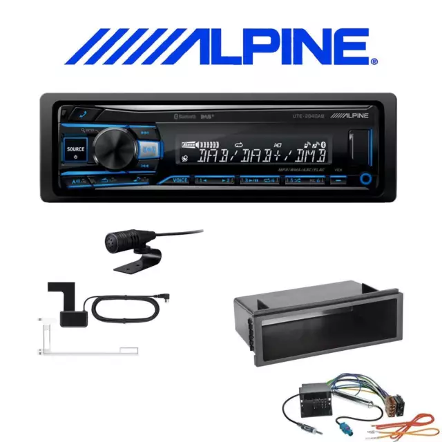 Alpine Autoradio DAB+ Bluetooth Einbauset für Volkswagen VW T5 Transporter OEM