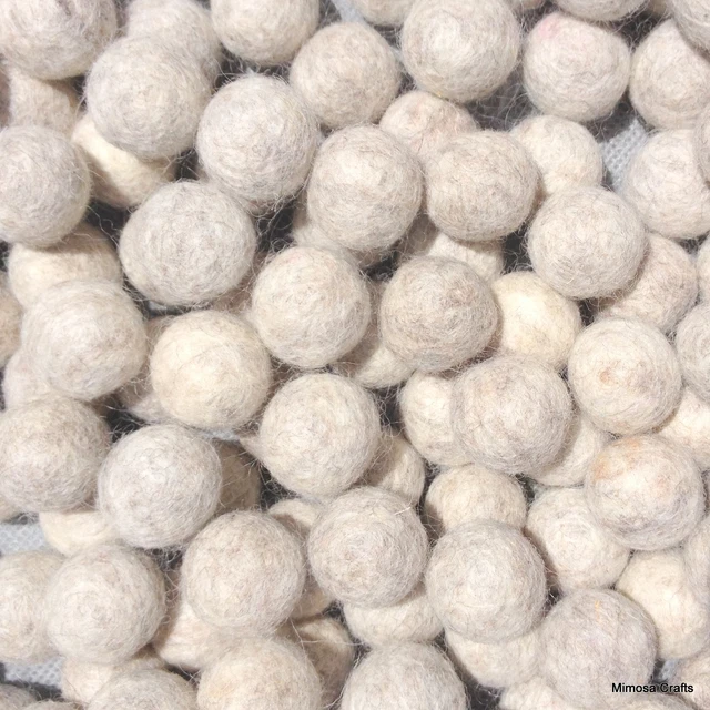 2cm Felt Balls Handmade Chalk Color Wool Felt Beads Pompom Home Decor DIY Crafts
