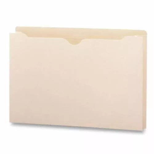 Business Source® File Pockets, 2" Exp., 400 Cap., Legal, 50/BX, Manila