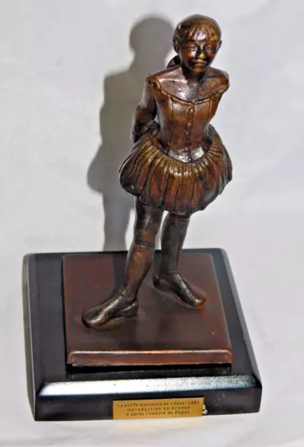 Bronze/La Petite Danseuse De 14 Ans - 1881 Reproduction /Degas Vintage BEL ETAT