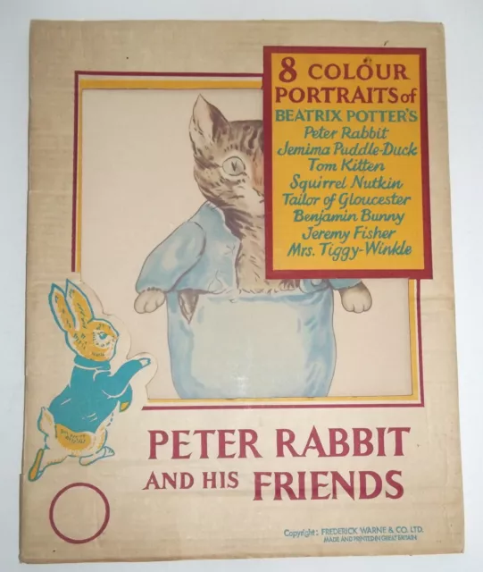 Peter Rabbit and his Friends, 8 colour Portraits, Beatrix Potter, Affiches Warne