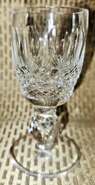 1 VTGE WATERFORD COLLEEN CRYSTAL short stem SHOT/CORDIAL or APERITIF GLASS