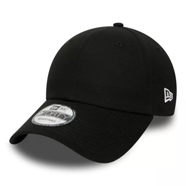 New Era Mens 9Forty Baseball Cap.100% Genuine Black Curved Peak Adjustable Hat