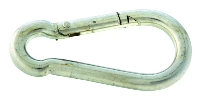 Campbell Chain  Zinc-Plated  Steel  Spring Snap  160 Lb. 2-3/4 In. L Pack Of 10