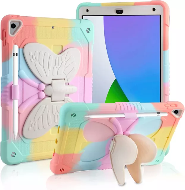 For Apple iPad Air 5 6 7 8 9 10/ Pro 11 Butterfly Shockproof Survivor Case Cover