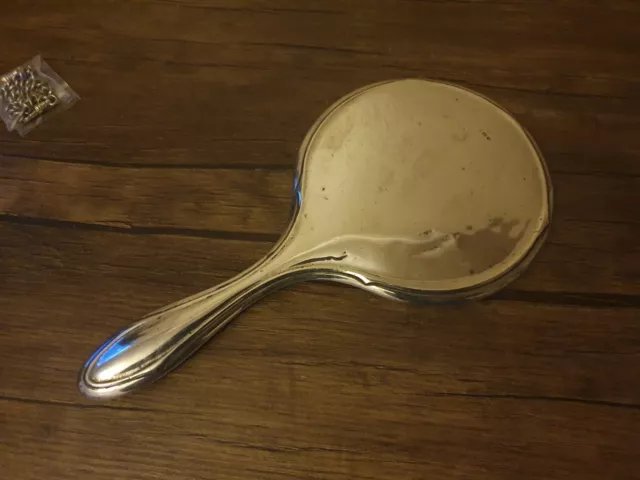 Art Deco 1920 Birmingham Silver Hand Mirror