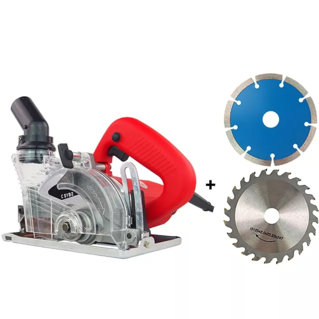 Sierra eléctrica libre de polvo 220 V madera piedra azulejos ranura máquina de corte sierra circular