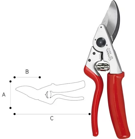 Tijera poda 1 mano aluminio Corona BP4840