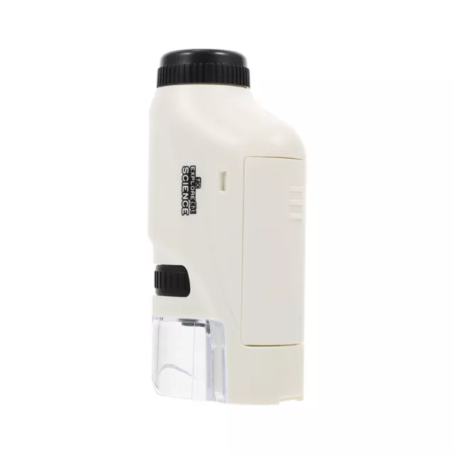 White Abs Portable Microscope Student Science Teaching Tool