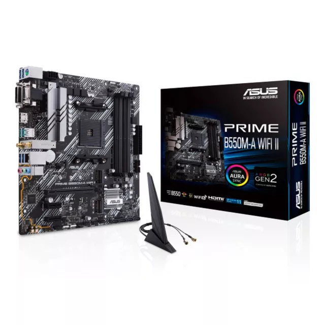 ASUS PRIME B550M-A WIFI II | Carte Mère Micro ATX Socket AM4 AMD B550 4x DDR4